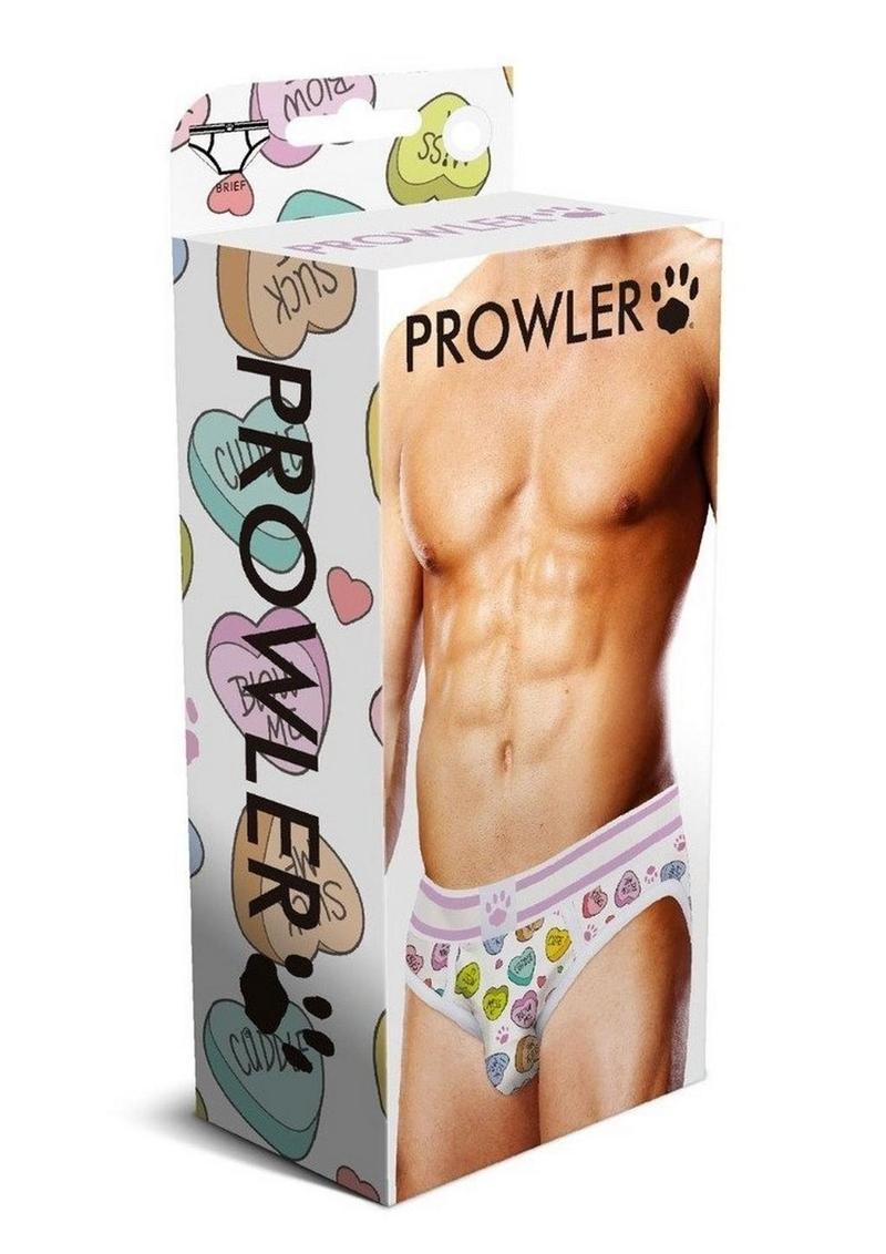 Load image into Gallery viewer, Prowler Candy Hearts Brief - White - Small
