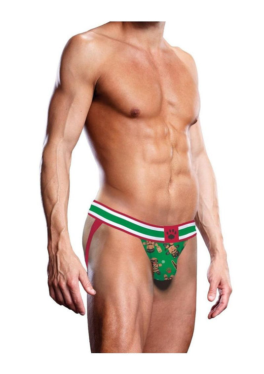 Prowler Gingerbread Jocks - Green/Red - Large