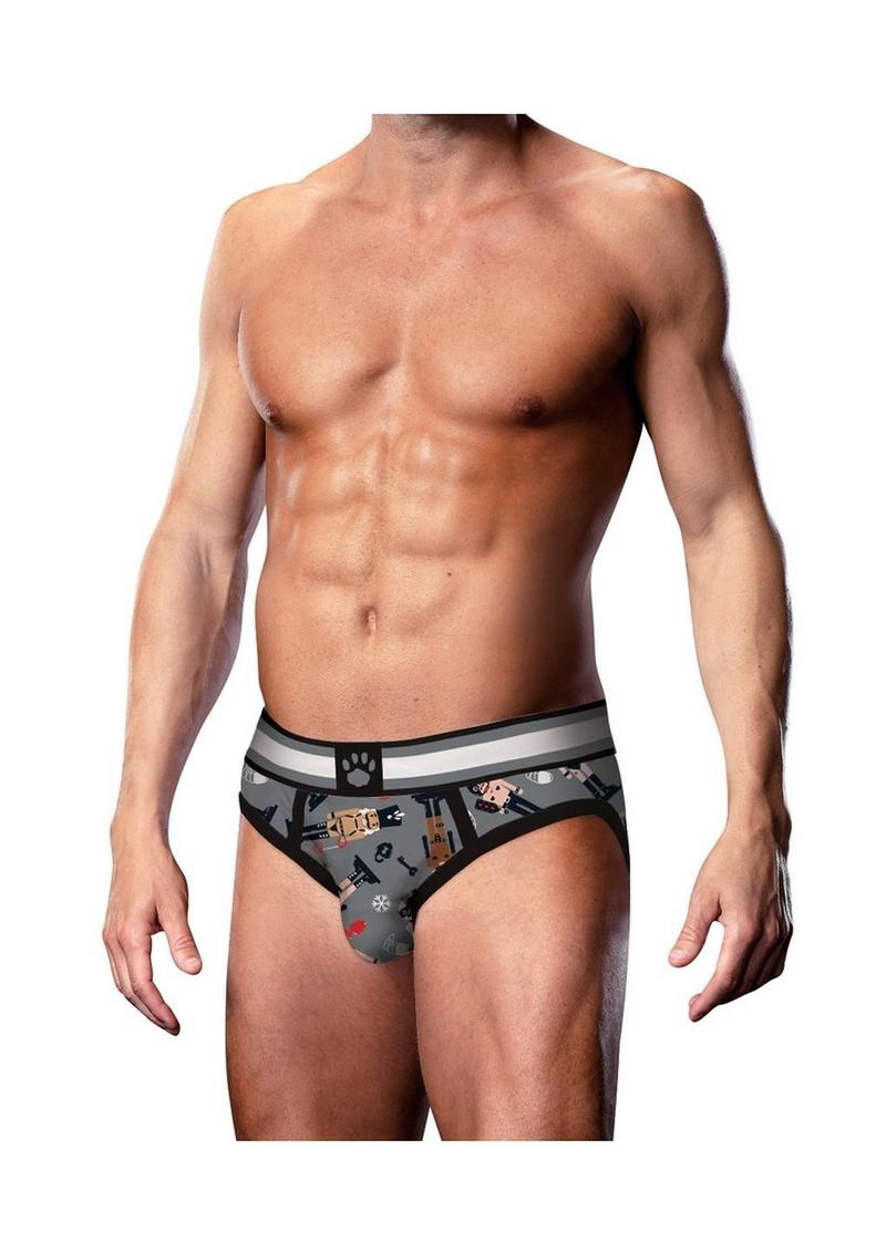 Load image into Gallery viewer, Prowler Nutcracker Brief - Black/Grey - Medium
