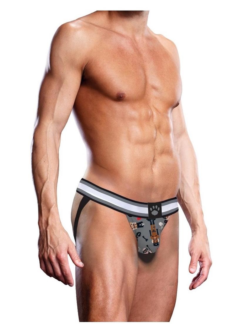 Load image into Gallery viewer, Prowler Nutcracker Jock - Black/Grey - Small
