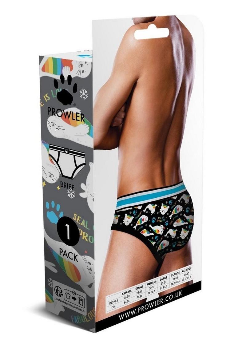 Load image into Gallery viewer, Prowler Seals Brief Lg Blk/Rnbw
