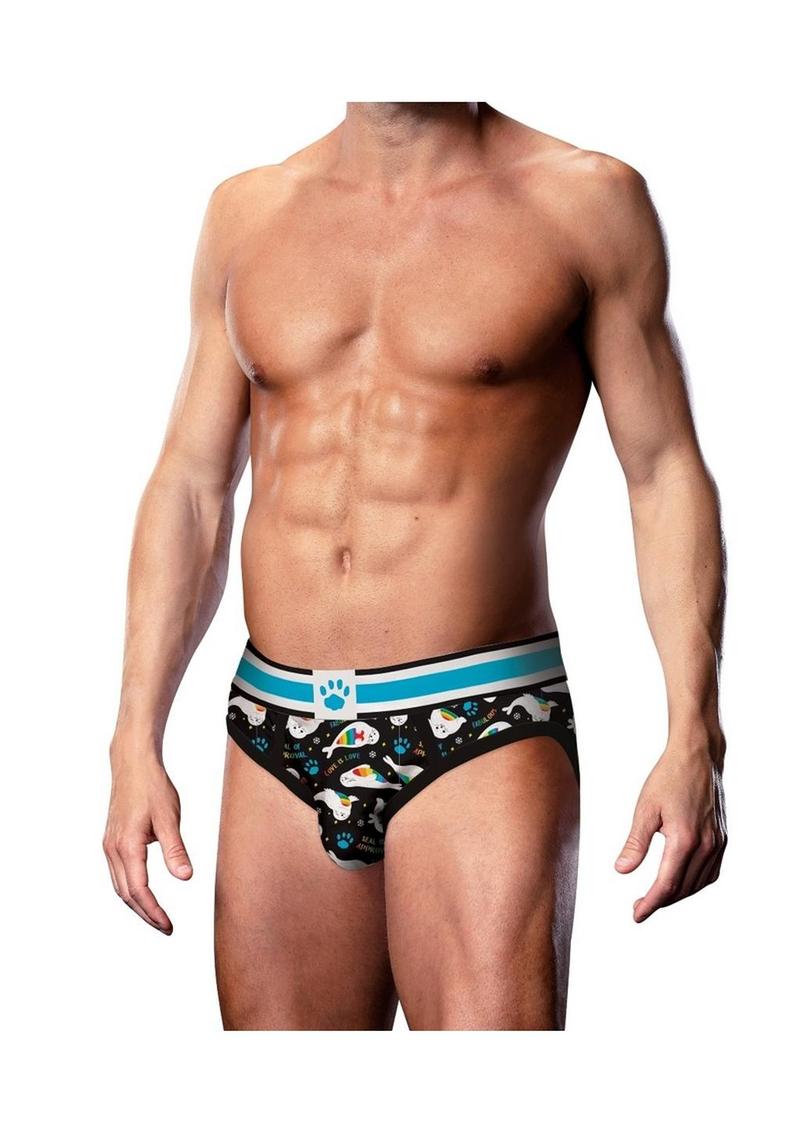 Load image into Gallery viewer, Prowler Seals Brief XXL Blk/Rnbw - Black/Multicolor - XXLarge
