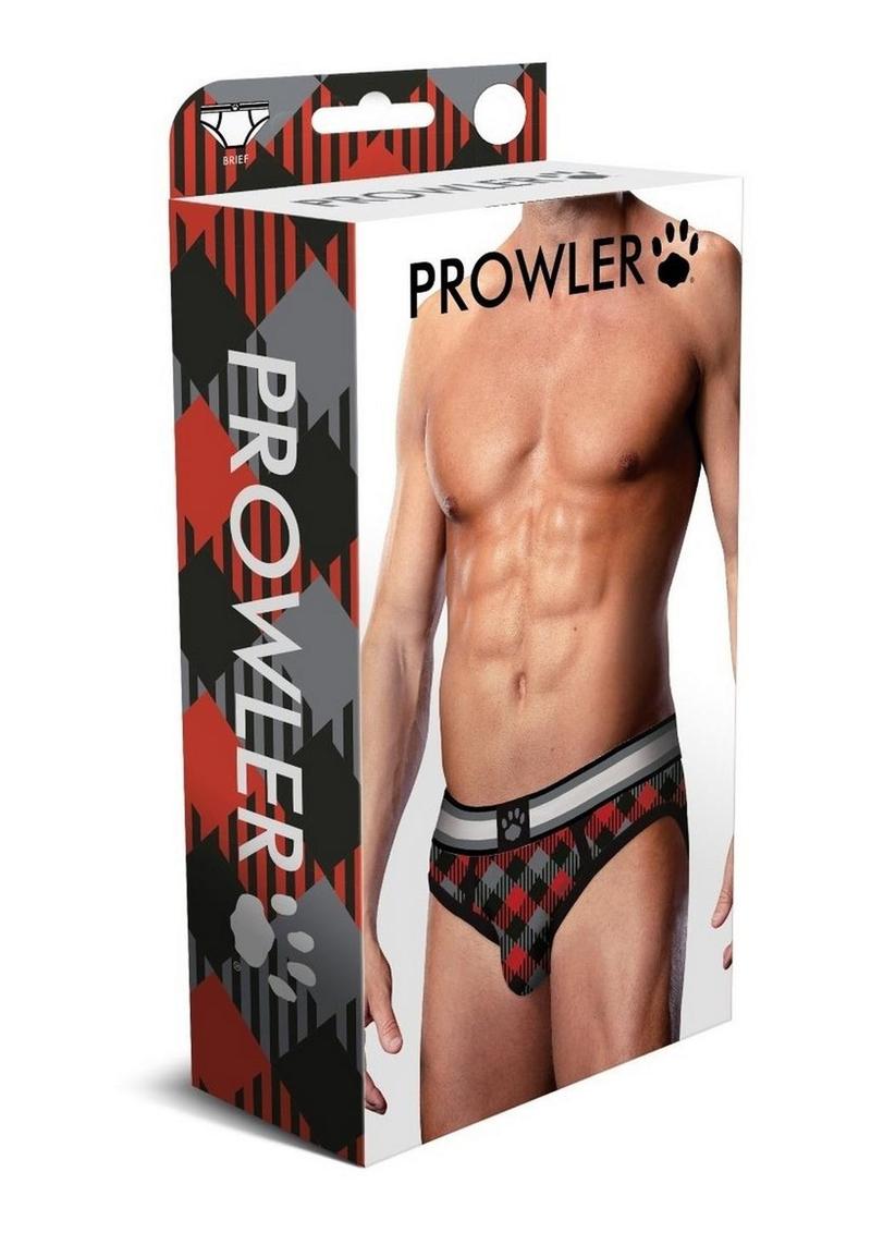 Load image into Gallery viewer, Prowler Tartan 1 Brief Lg Blk/Red Fu23 - Black/Red - Large
