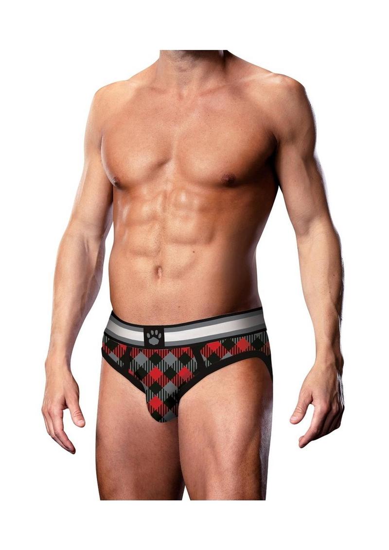 Load image into Gallery viewer, Prowler Tartan 1 Brief Md Blk/Red Fu23 - Black/Red - Medium
