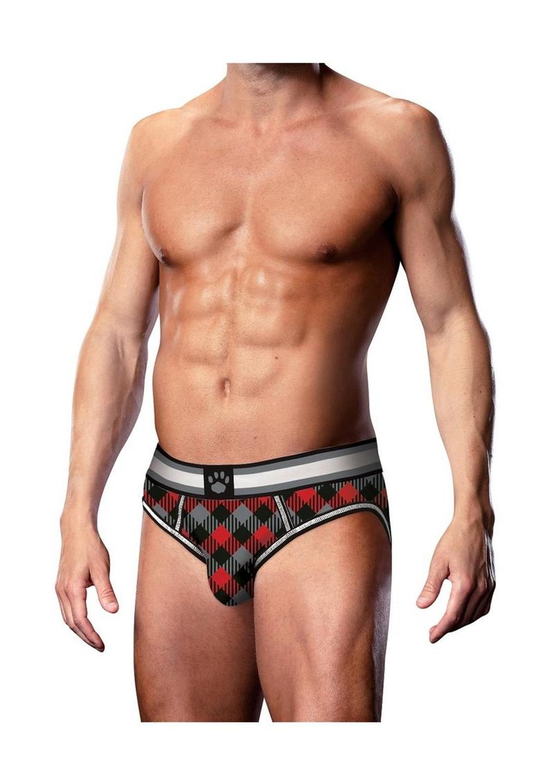 Load image into Gallery viewer, Prowler Tartan 1 Opn Brf Lg Blk/Red Fu23 - Black/Red - Large
