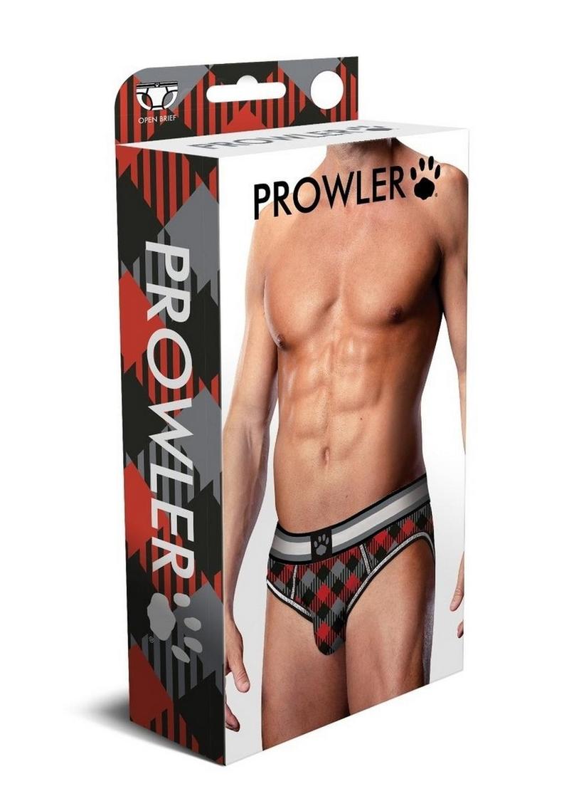 Load image into Gallery viewer, Prowler Tartan 1 Opn Brf Lg Blk/Red Fu23 - Black/Red - Large
