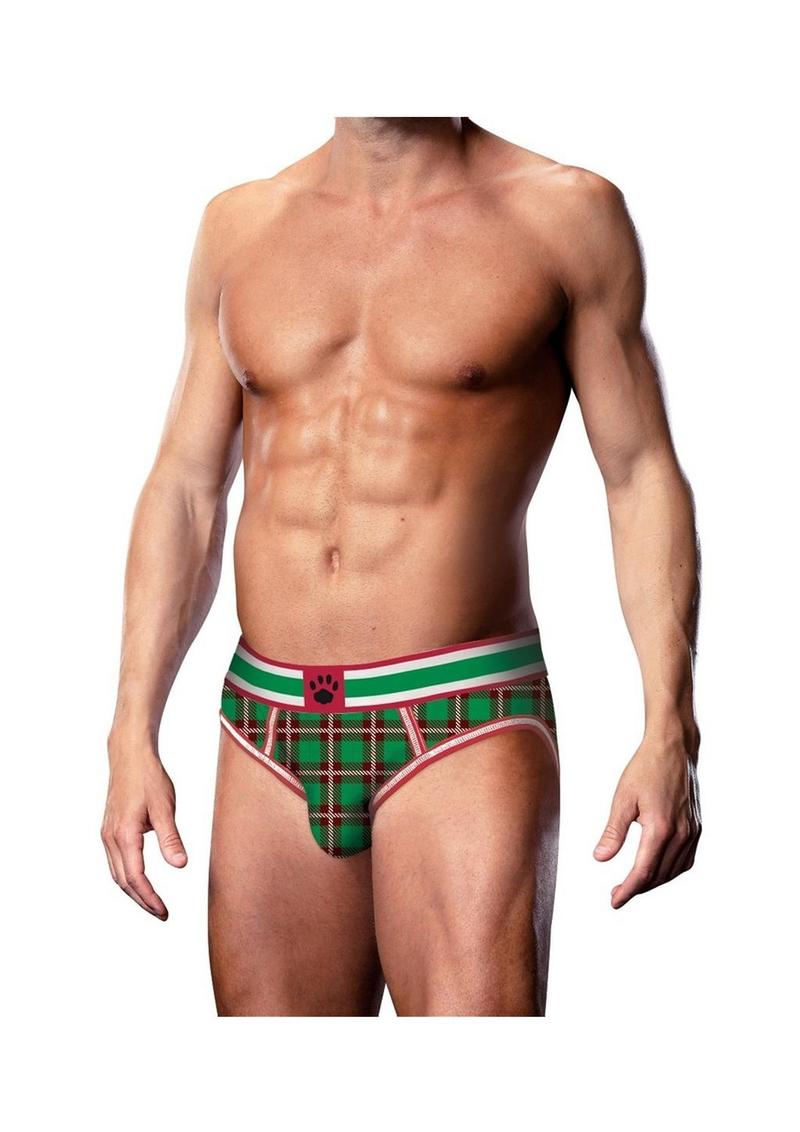 Load image into Gallery viewer, Prowler Tartan 2 Opn Brf Lg Grn/Red Fw23 - Green/Red - Large
