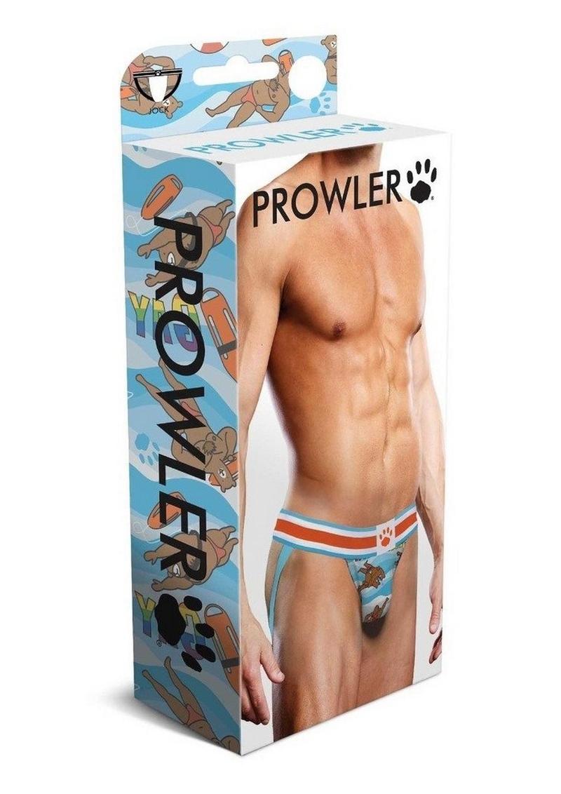 Load image into Gallery viewer, Prowler Gaywatch Bears Jock - Blue/Orange - Small
