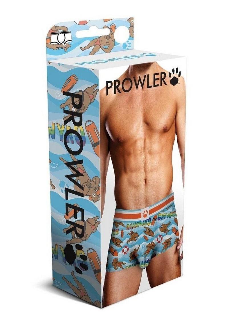 Load image into Gallery viewer, Prowler Gaywatch Bears Trunk - Blue/Orange - Small
