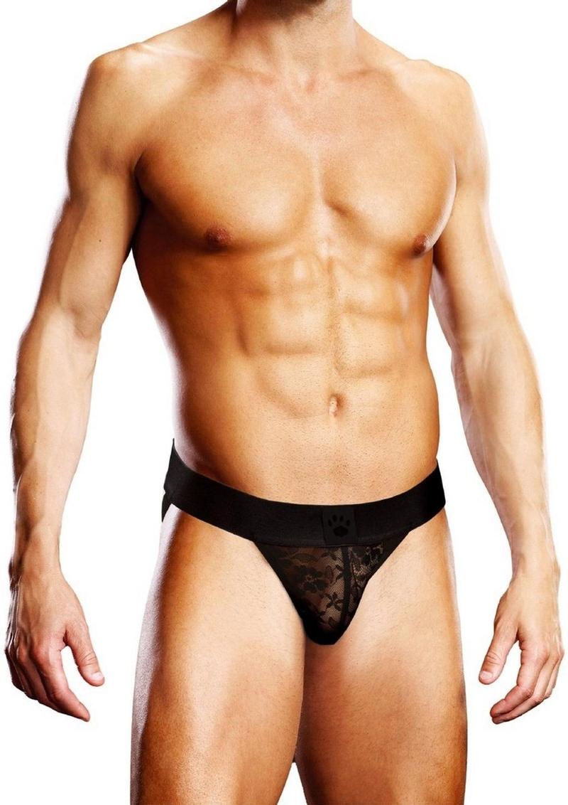 Load image into Gallery viewer, Prowler Lace Jock - Black - Large
