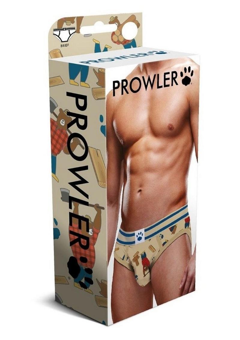 Load image into Gallery viewer, Prowler Lumberbear Brief - Blue/Brown - XSmall
