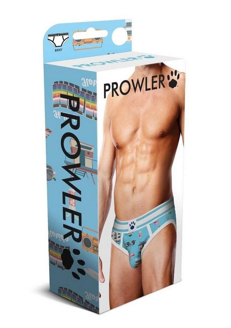 Load image into Gallery viewer, Prowler Miami Brief - Blue/Multicolor - Small
