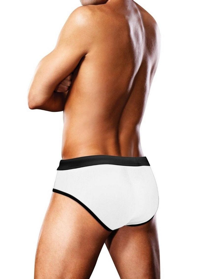 Load image into Gallery viewer, Prowler Oversized Paw Swimming Brief - Multicolor/Rainbow/White - Large
