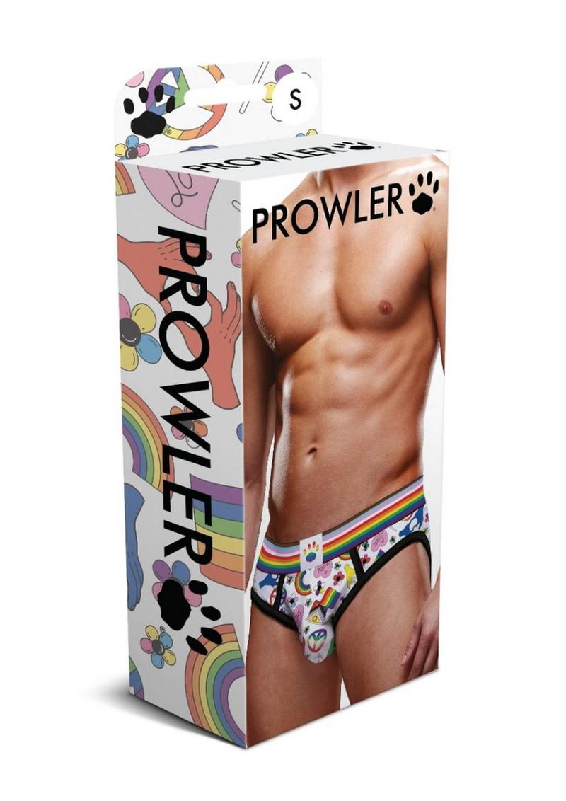 Load image into Gallery viewer, Prowler Pride Love and Peace 1 Brief - Multicolor/Rainbow - XLarge
