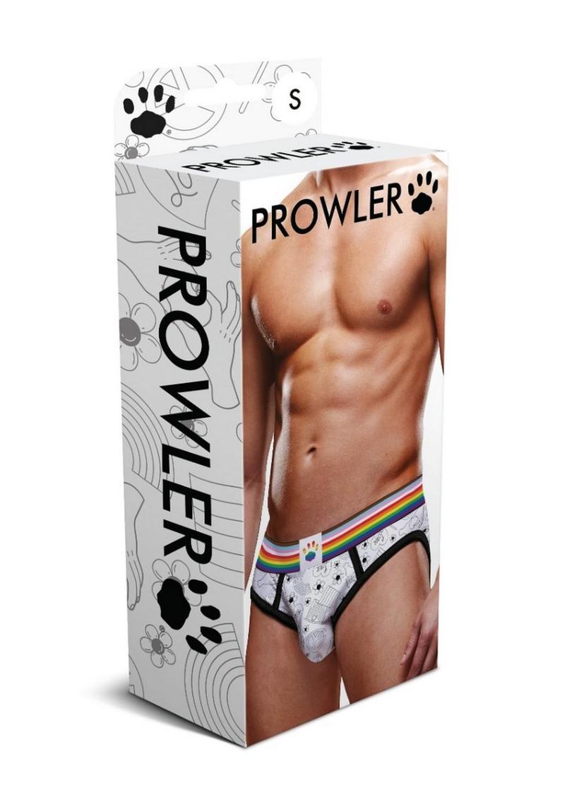 Load image into Gallery viewer, Prowler Pride Love and Peace 3 Brief - Multicolor/Rainbow - Large
