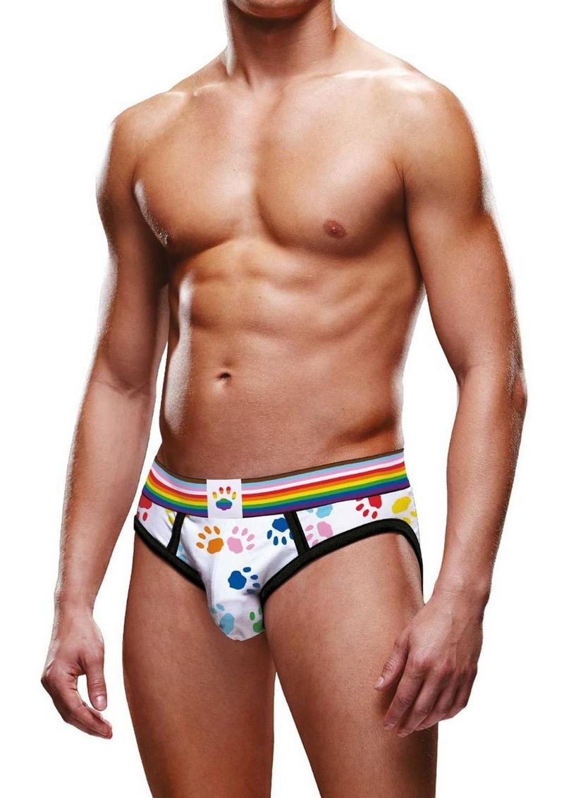 Load image into Gallery viewer, Prowler Pride Paw Brief - Multicolor/Rainbow - XLarge
