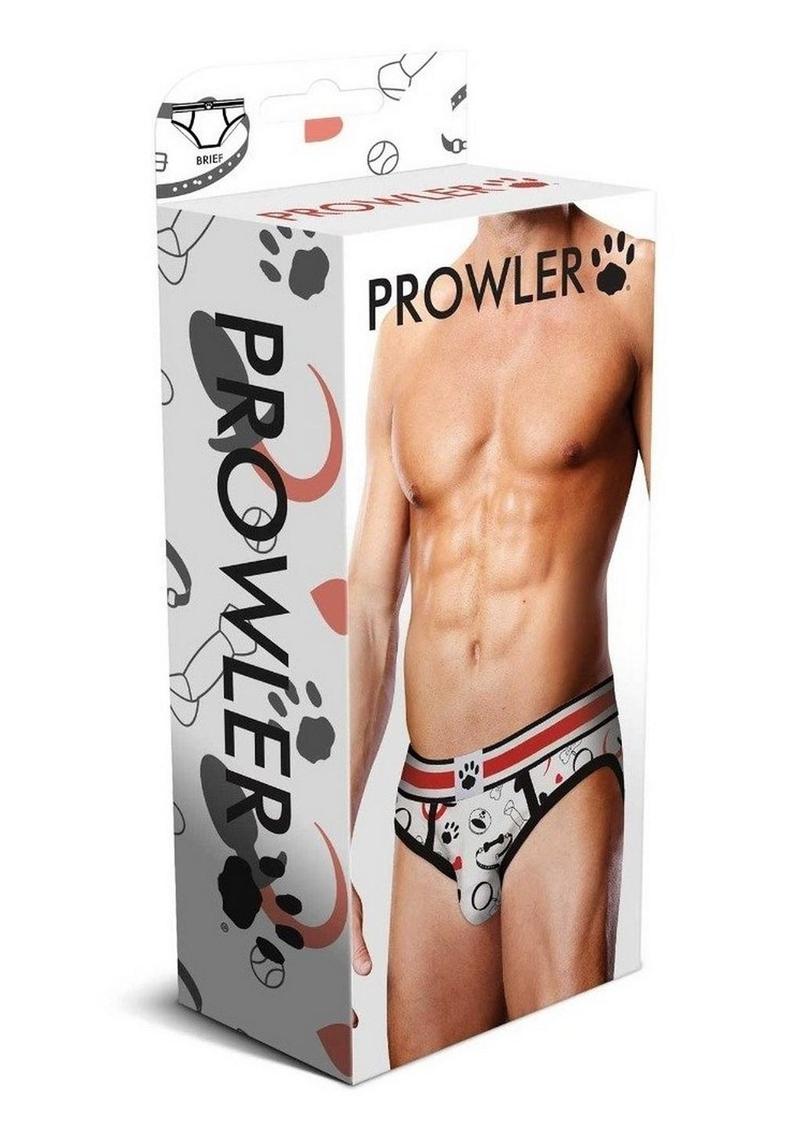 Load image into Gallery viewer, Prowler Puppie Print Brief - Black/White - Small
