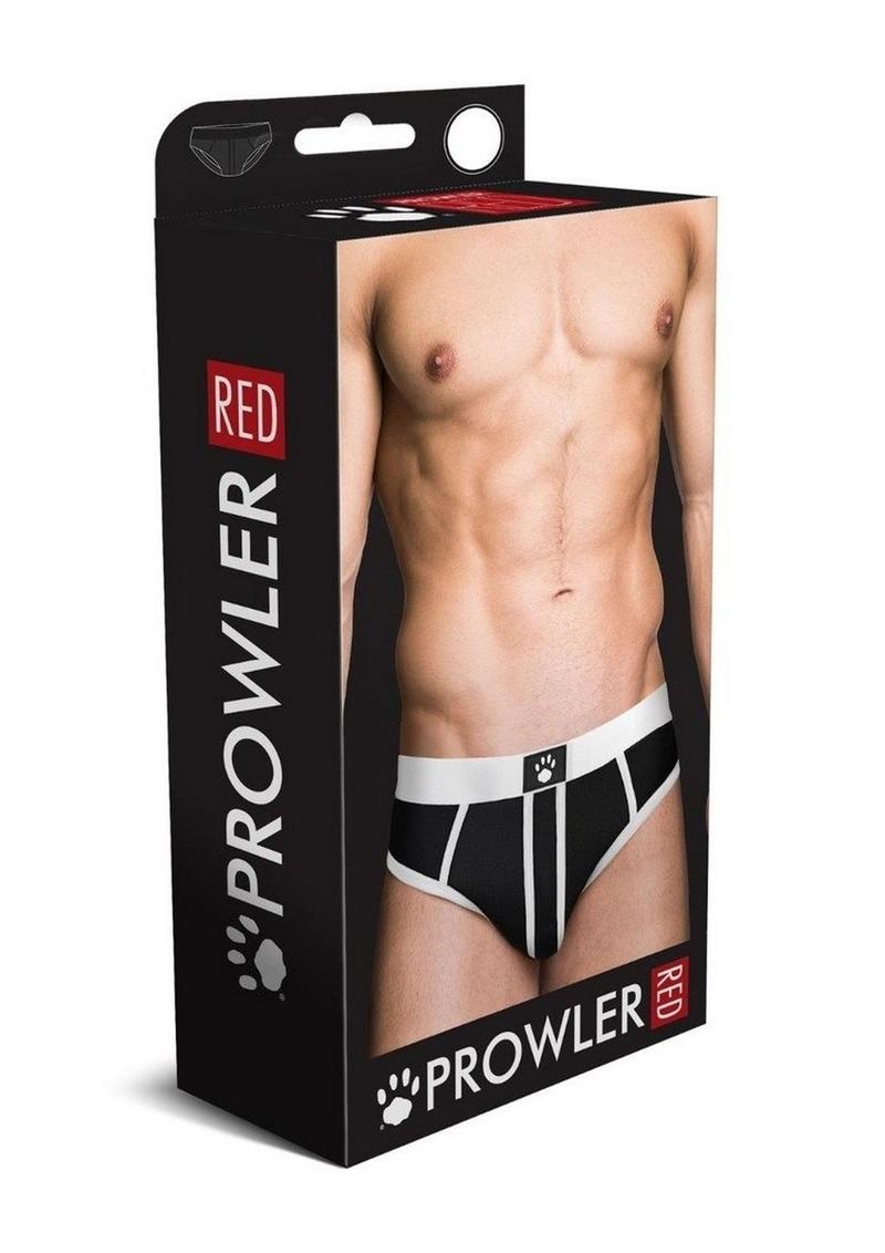 Load image into Gallery viewer, Prowler Red Ass-Less Brief - Black/White - Large
