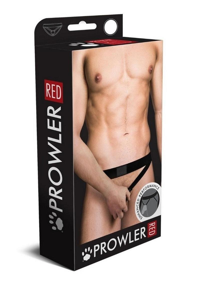 Load image into Gallery viewer, Prowler Red Ass-Less Cock Ring - Black - Large
