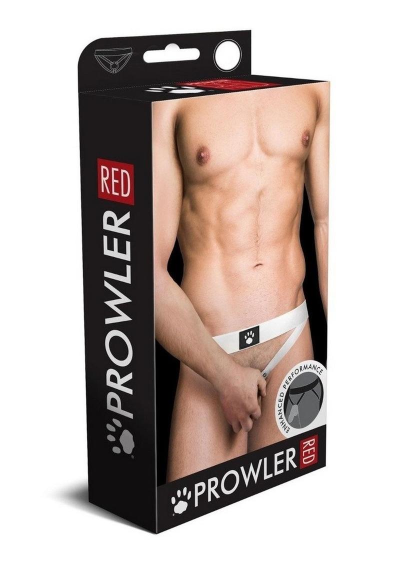 Load image into Gallery viewer, Prowler Red Ass-Less Cock Ring - White - Large
