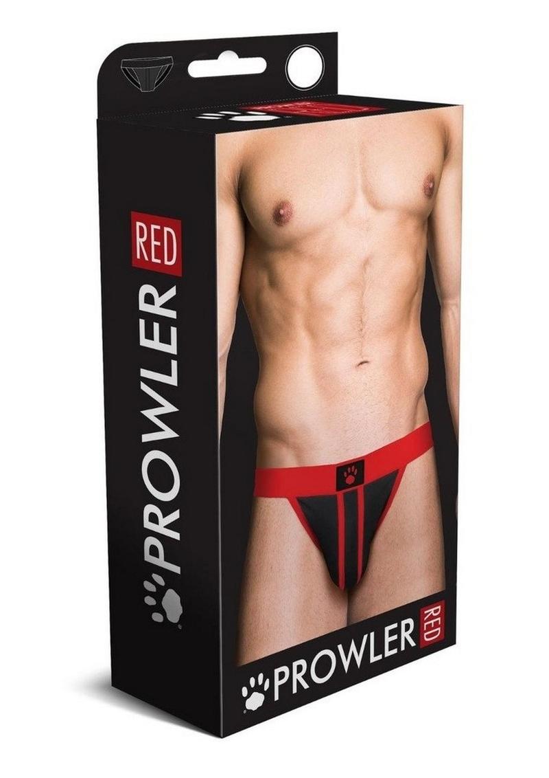 Load image into Gallery viewer, Prowler Red Ass-Less Jock - Black/Red - Large
