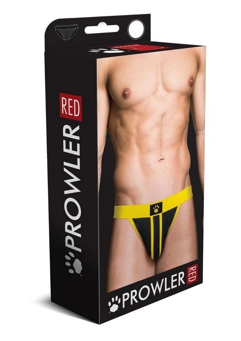 Load image into Gallery viewer, Prowler Red Ass-Less Jock - Black/Yellow - Large
