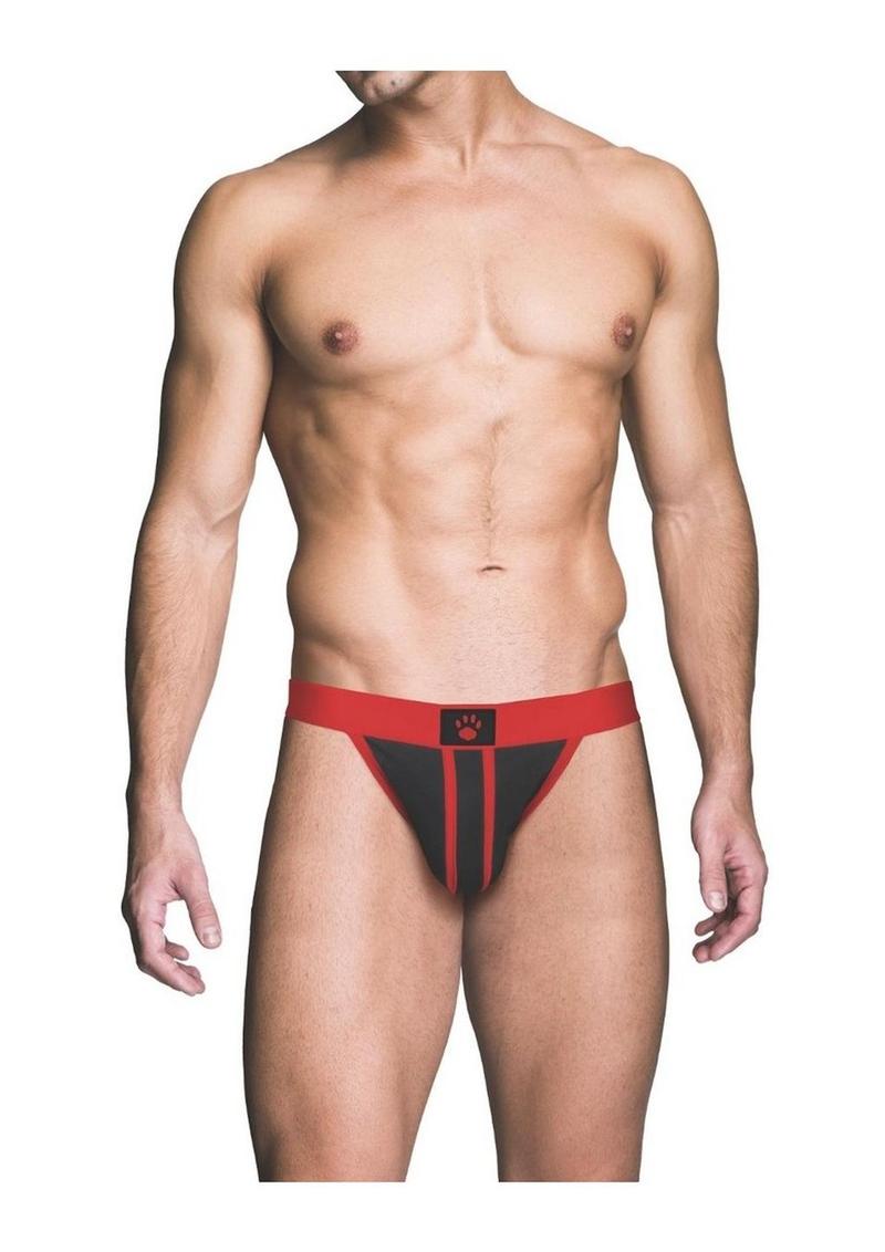 Load image into Gallery viewer, Prowler Red Ass-Less Jock - Black/Red - Medium
