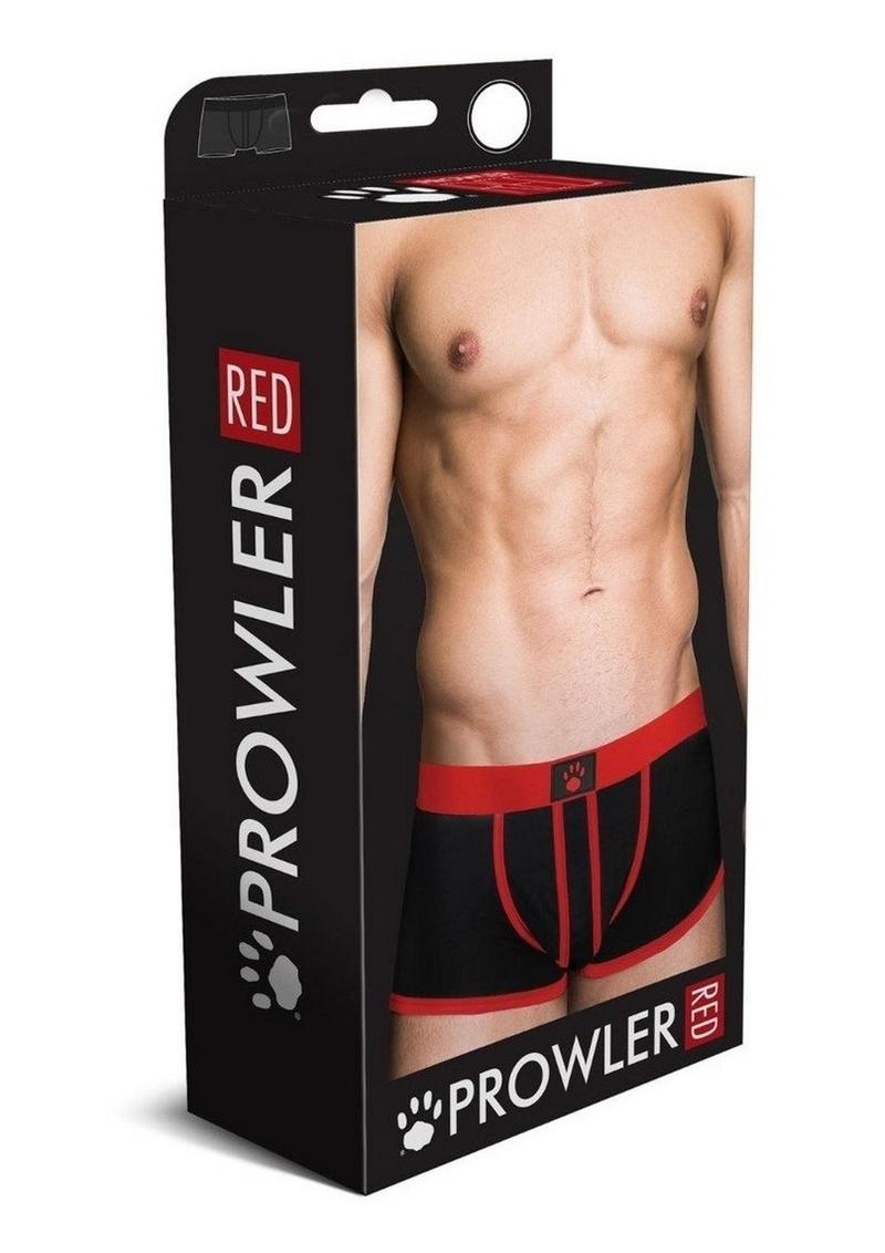 Load image into Gallery viewer, Prowler Red Ass-Less Trunk - Black/Red - Large
