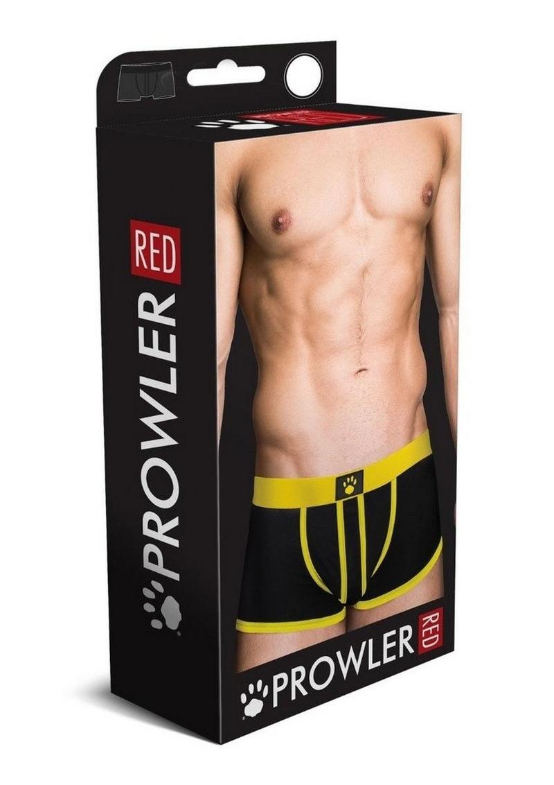 Load image into Gallery viewer, Prowler Red Ass-Less Trunk - Black/Yellow - Large
