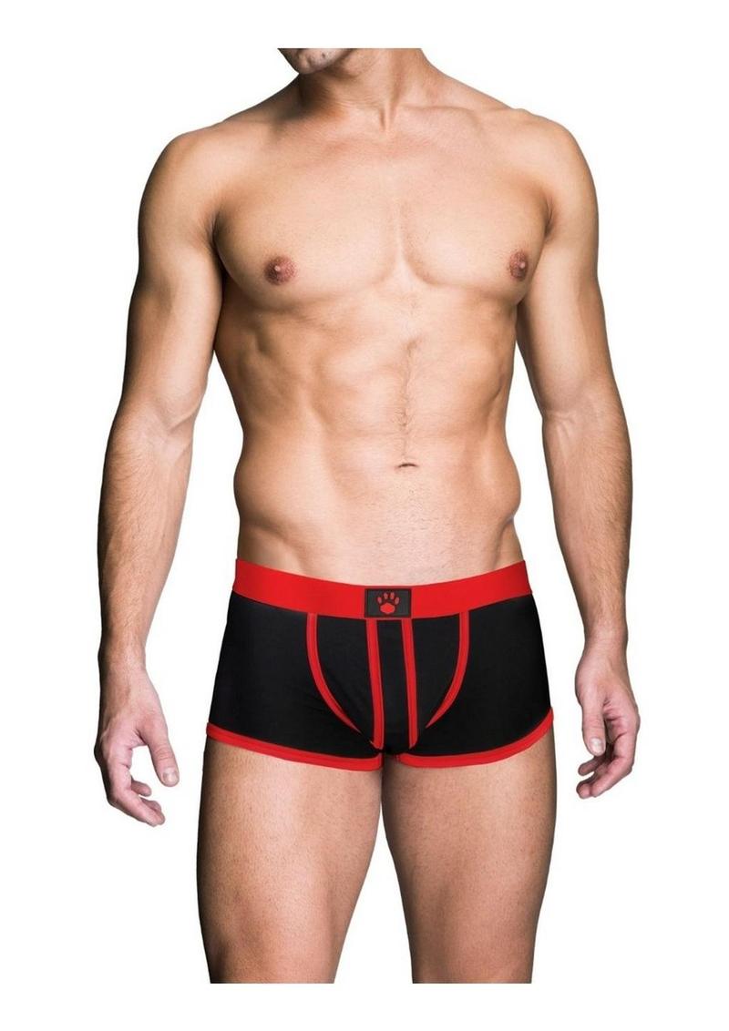 Load image into Gallery viewer, Prowler Red Ass-Less Trunk - Black/Red - Small
