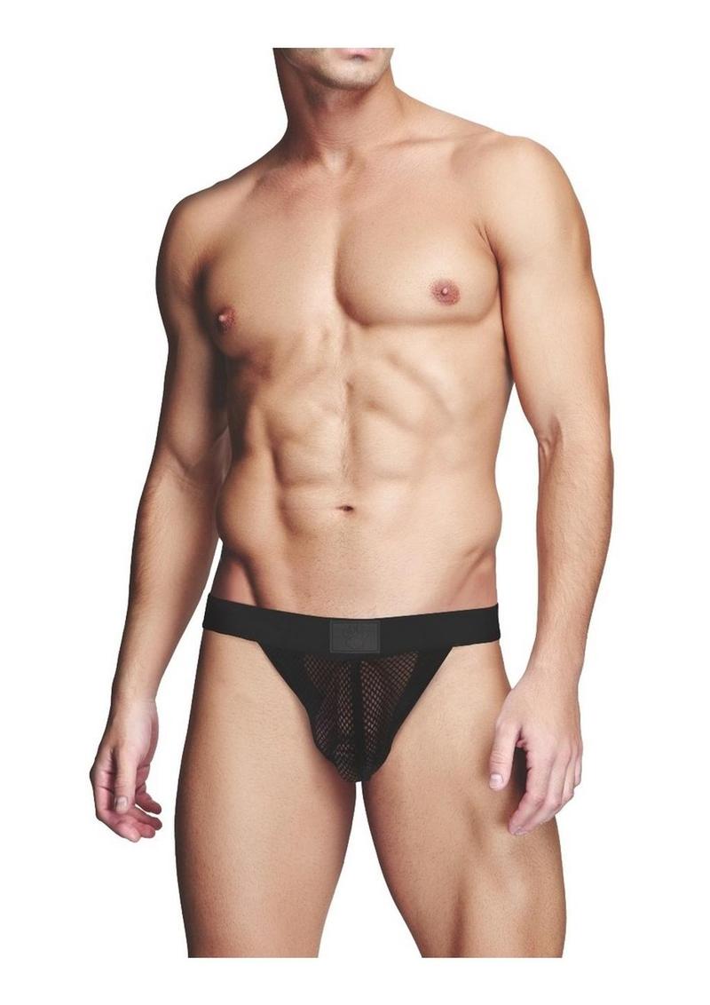 Load image into Gallery viewer, Prowler Red Fishnet Assless Jock Blk XL
