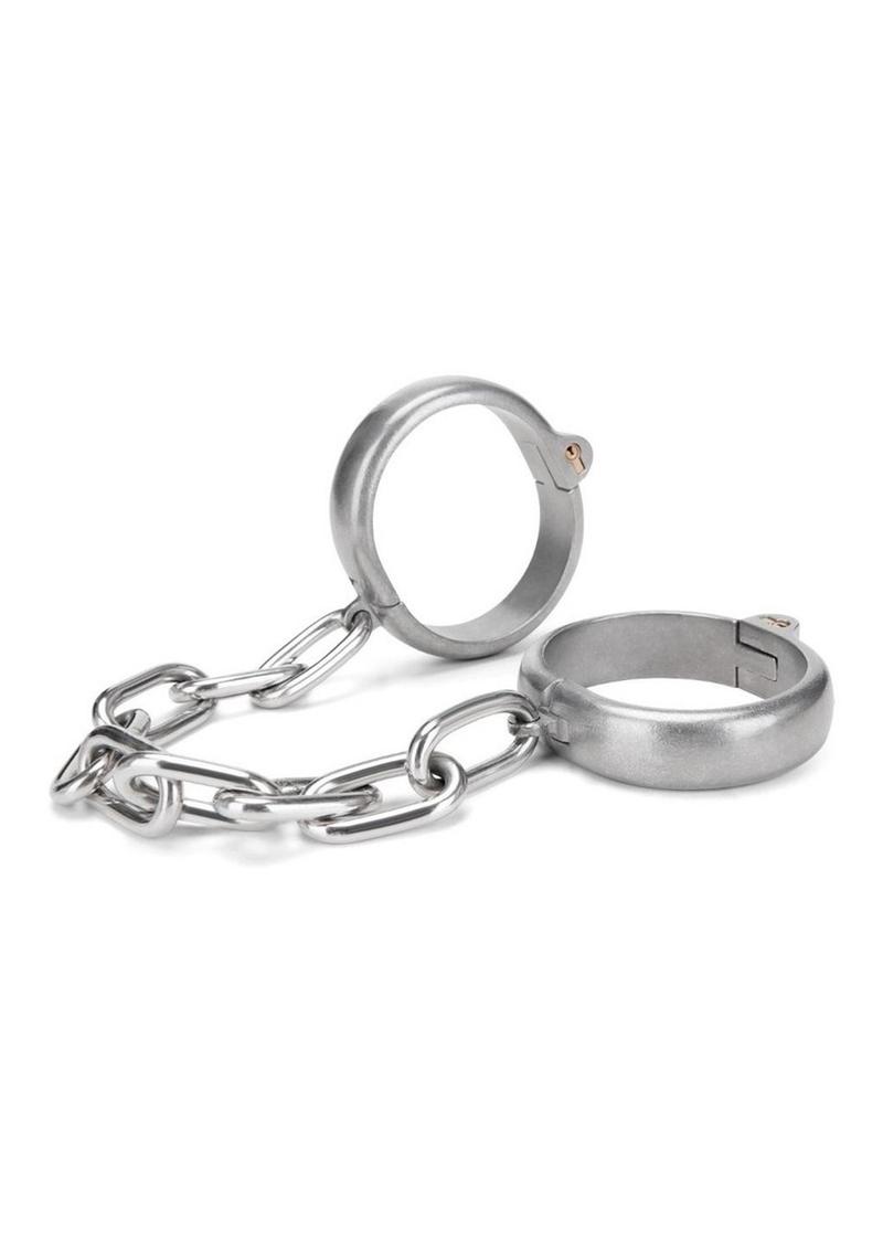 Load image into Gallery viewer, Prowler Red Heavy Duty Metal Handcuffs - Stainless - Silver/Steel
