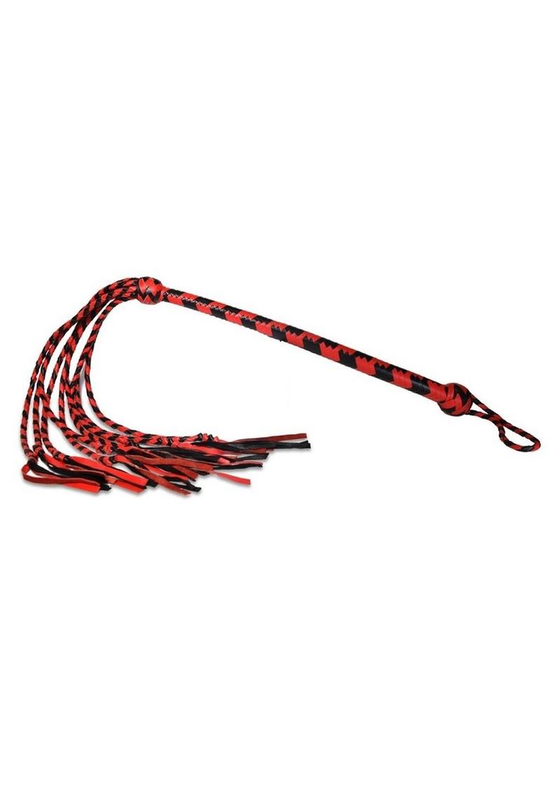 Load image into Gallery viewer, Prowler Red Long Handle Flogger - Black/Red
