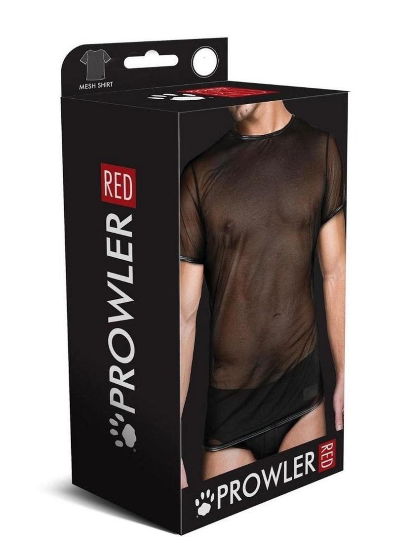 Load image into Gallery viewer, Prowler Red Mesh Tee Shirt - Black - Large
