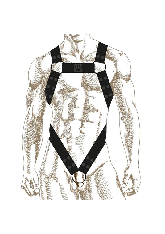 Prowler Red Noir Body Harness - Black - XLarge