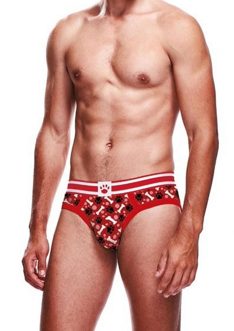 Load image into Gallery viewer, Prowler Red Paw Brief - Red/White - Large
