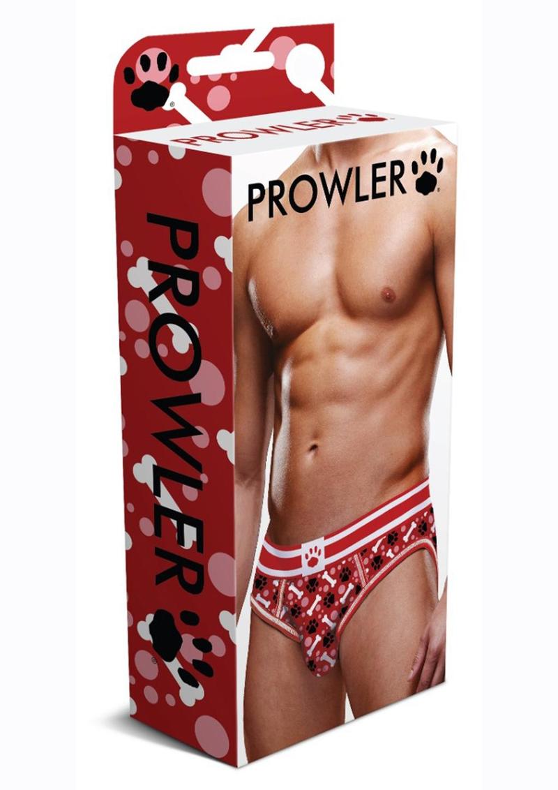 Load image into Gallery viewer, Prowler Red Paw Open Brief - Animal Print/Red - Small
