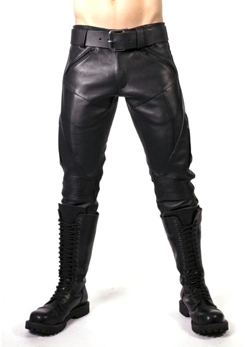 Load image into Gallery viewer, Prowler Red Prowler Leather Jeans - Black - 28in
