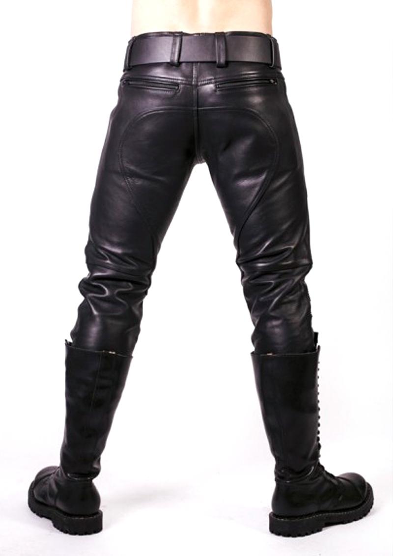 Load image into Gallery viewer, Prowler Red Prowler Leather Jeans - Black - 28in
