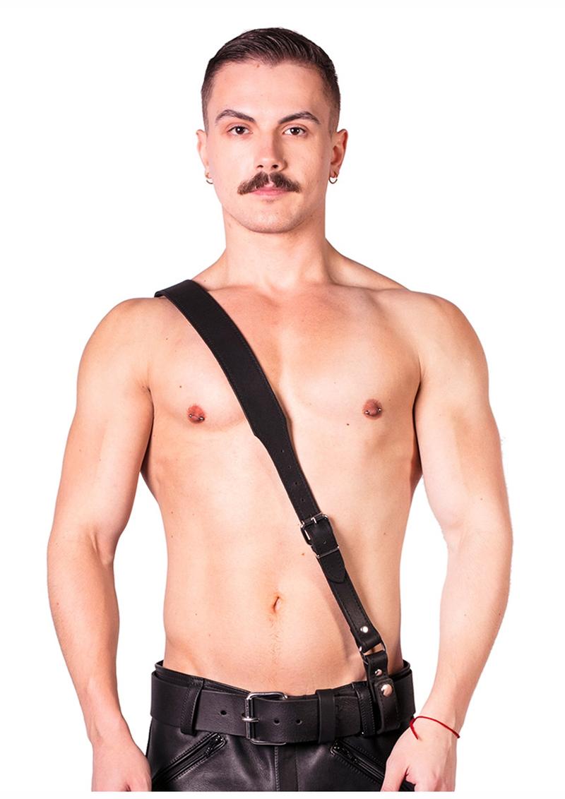 Load image into Gallery viewer, Prowler Red Sam Browne Belt - Black - Large
