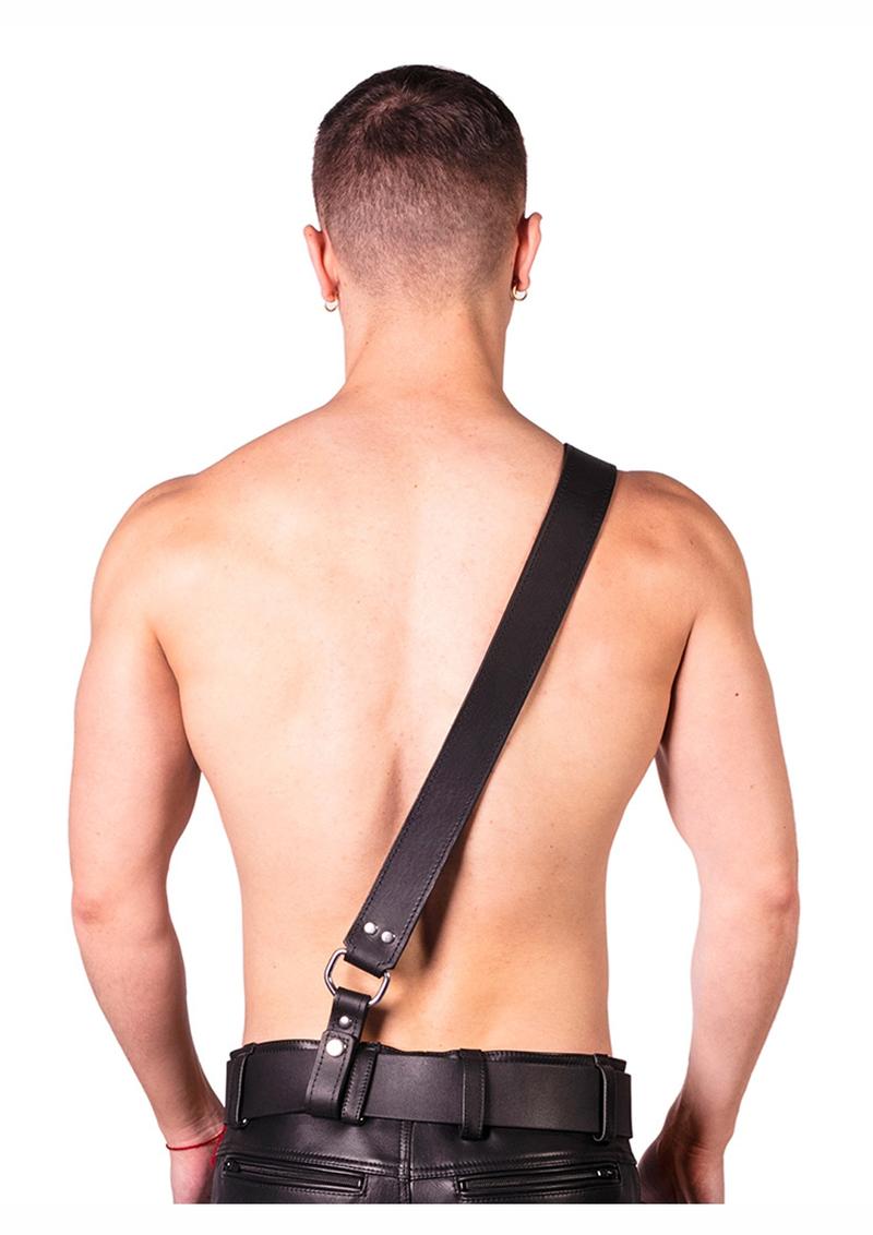 Load image into Gallery viewer, Prowler Red Sam Browne Belt - Black - Small
