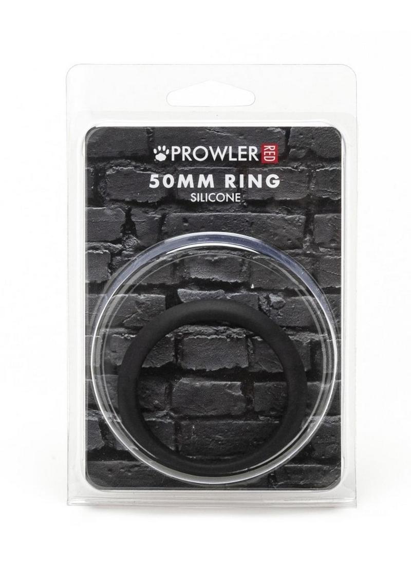 Load image into Gallery viewer, Prowler Red Silicone 50mm Cock Ring - Black
