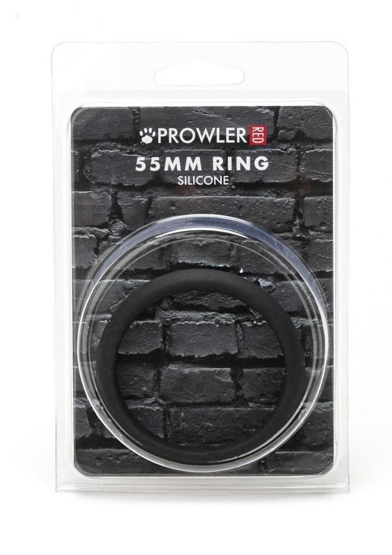 Load image into Gallery viewer, Prowler Red Silicone 55mm Cock Ring - Black
