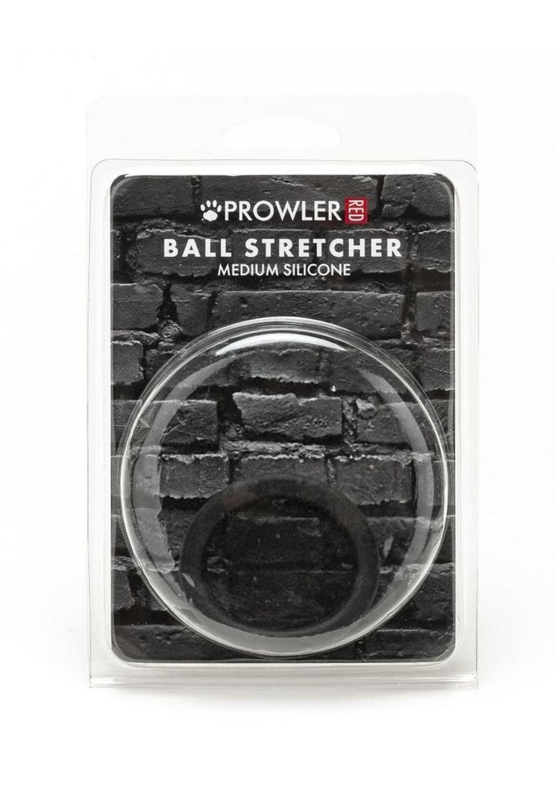 Load image into Gallery viewer, Prowler Red Silicone Ball Stretcher - Black - Medium
