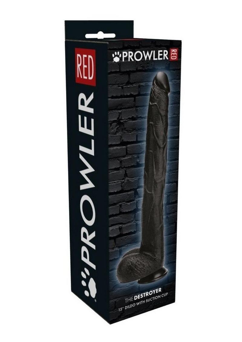 Load image into Gallery viewer, Prowler Red The Destroyer Realistic Dildo with Suction Cup - Black - 15in
