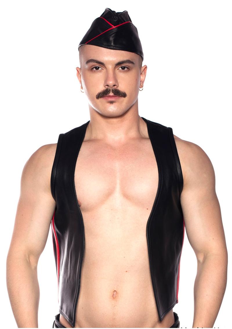 Load image into Gallery viewer, Prowler Red Waistcoat Stripe - Black/Red - Large
