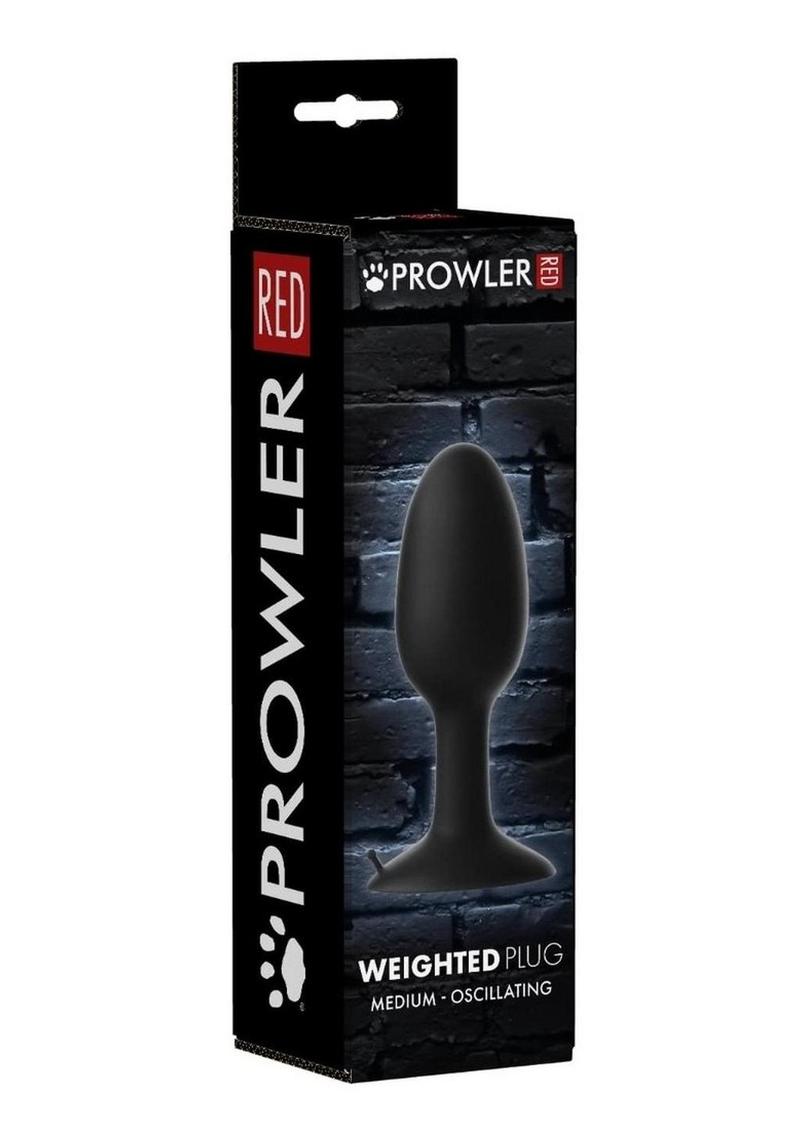 Load image into Gallery viewer, Prowler Weighted Butt Plug - Black - Medium
