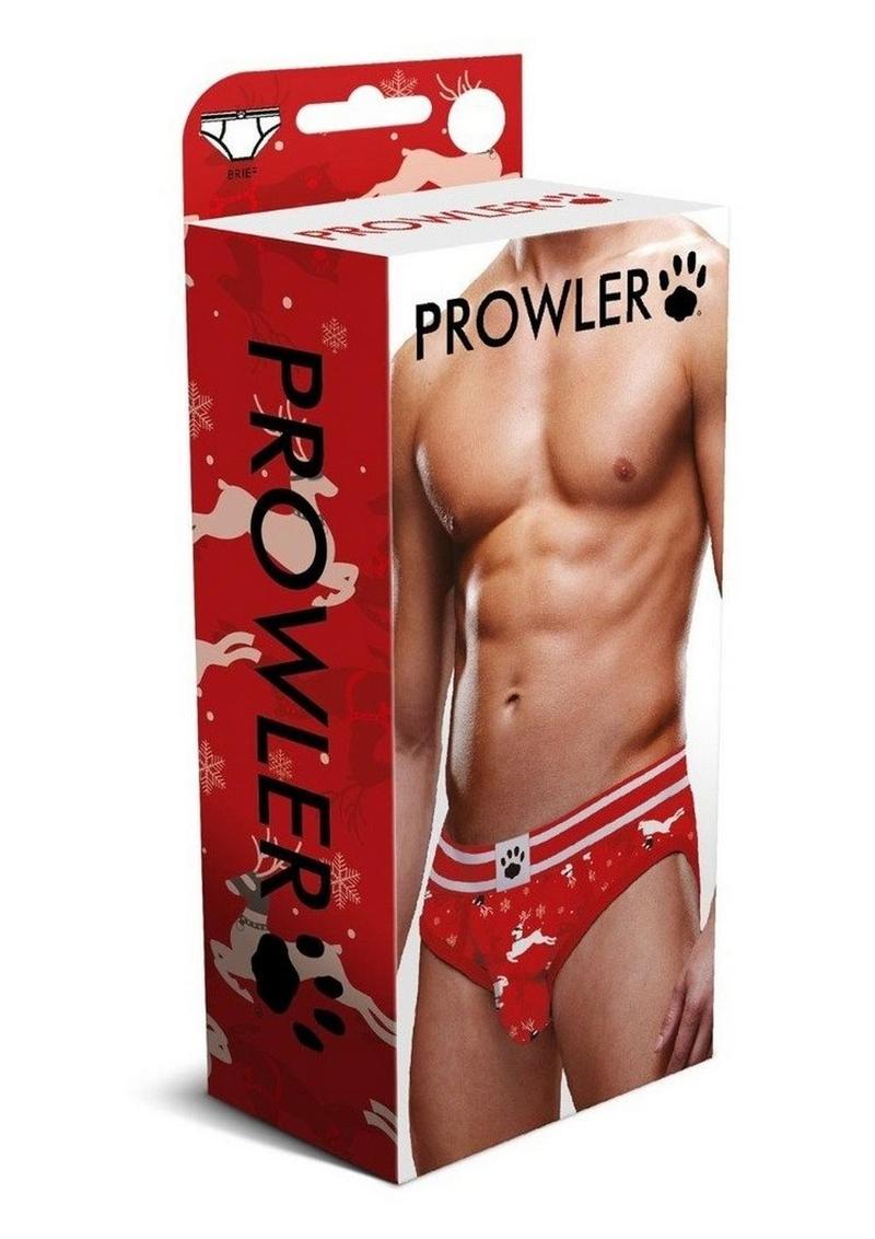 Load image into Gallery viewer, Prowler Reindeer Brief - Black/Red - XSmall
