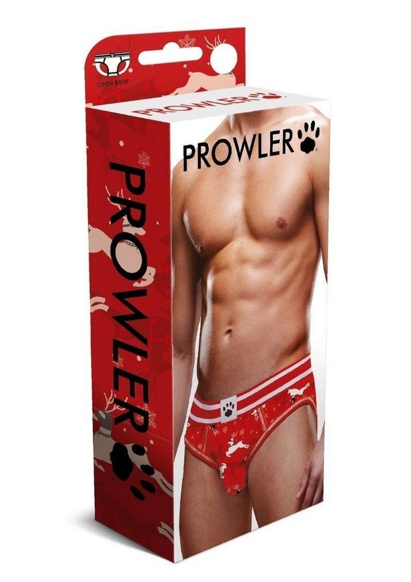 Load image into Gallery viewer, Prowler Reindeer Open Brief - Black/Red - XSmall
