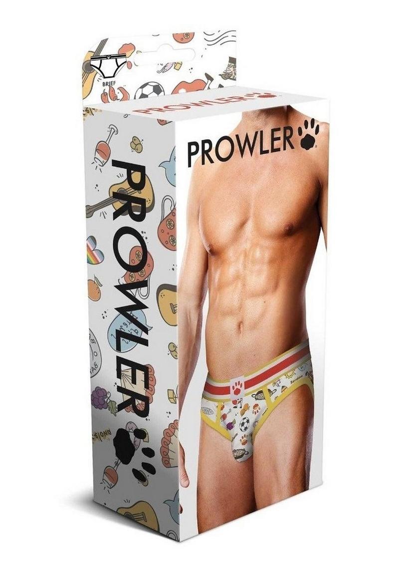 Load image into Gallery viewer, Prowler Barcelona Brief - Multicolor/White - XSmall
